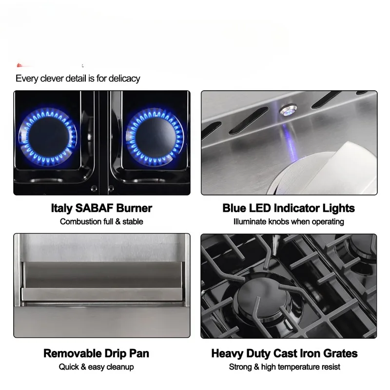 газовая плита 48 дюймов бытовая техника профессиональный натуральный новый