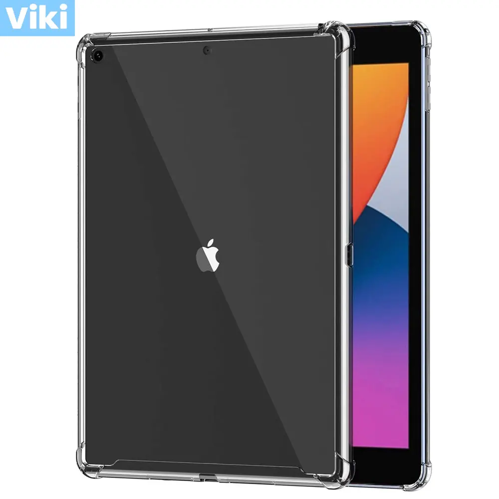 

Transparent Cover For Apple iPad 10.2 2020 7th 8th 9th Generation Shockproof TPU Silicon Shell for iPad 7 8 9 Tablet Back Case