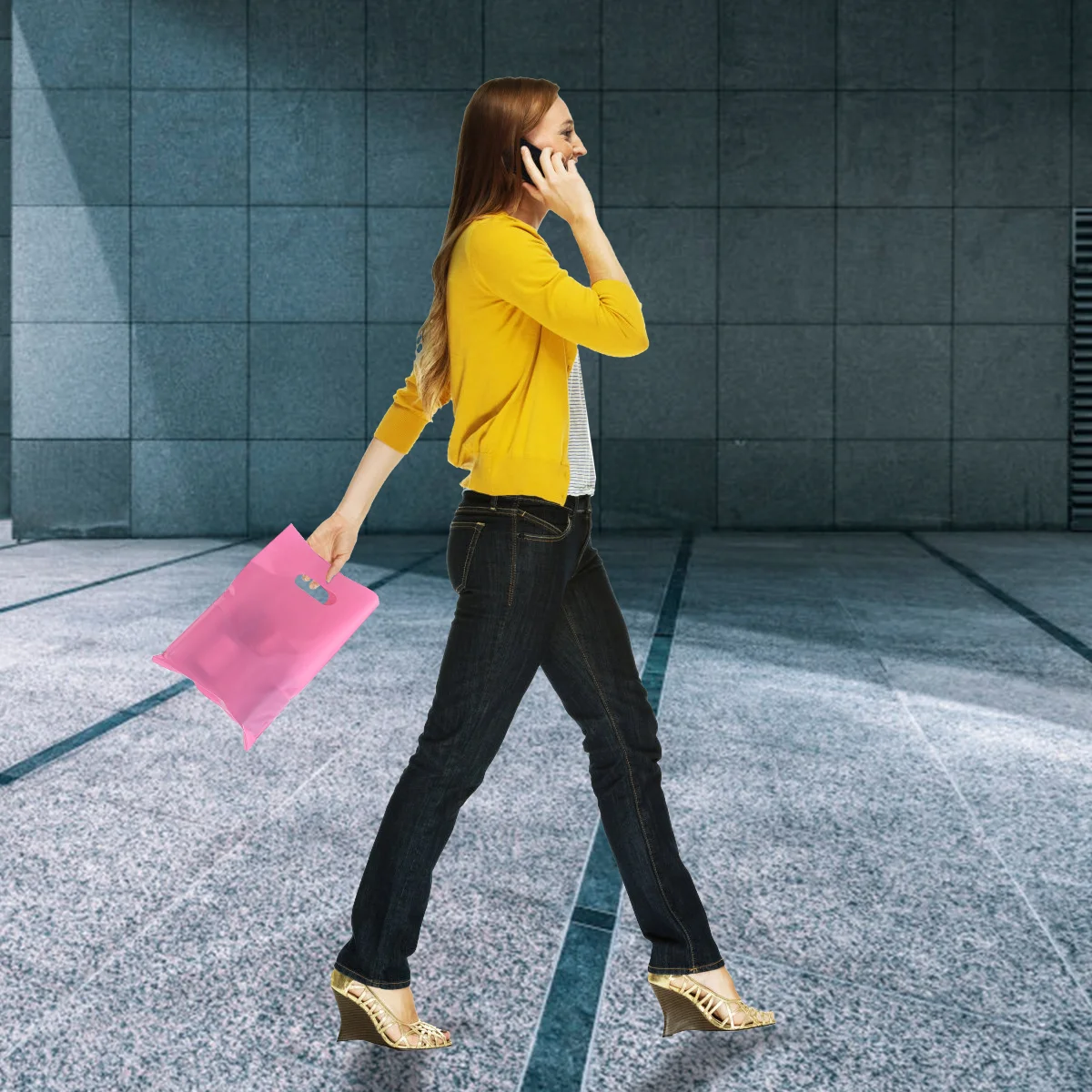 

100PCS Party Bag Gift Candy Storage Bag Creative Flat Pocket