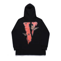 european and american new vlone sweatshirts big v butterfly print high street couple same style mens and womens hoodie