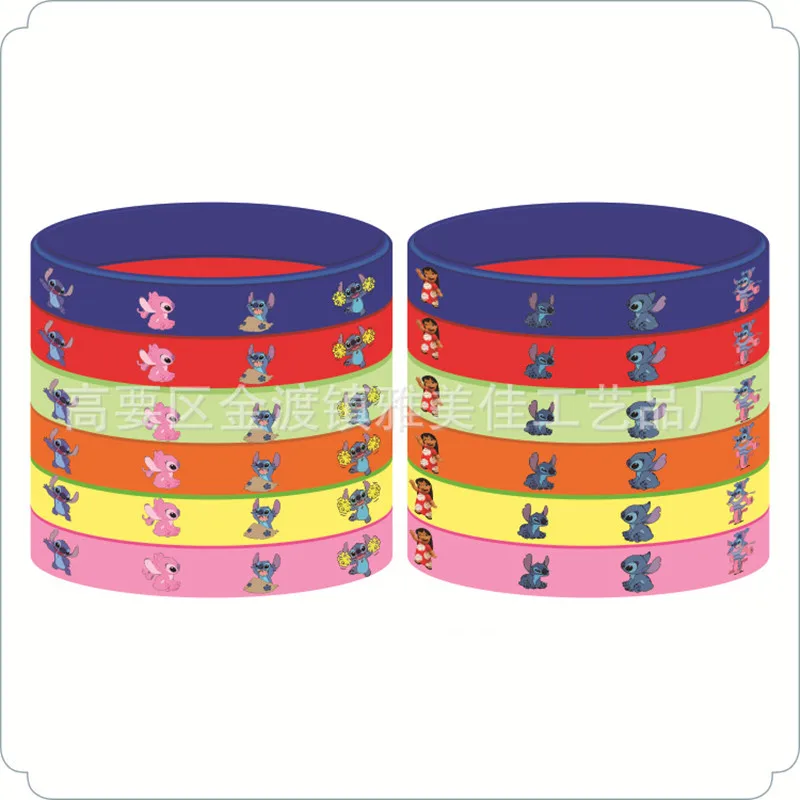 

New Anime Disney Stitch Bracelets Action Toy Figures Lilo Wristand Decoration Abomination Kids Boy Girl Birthday Christmas Gifts