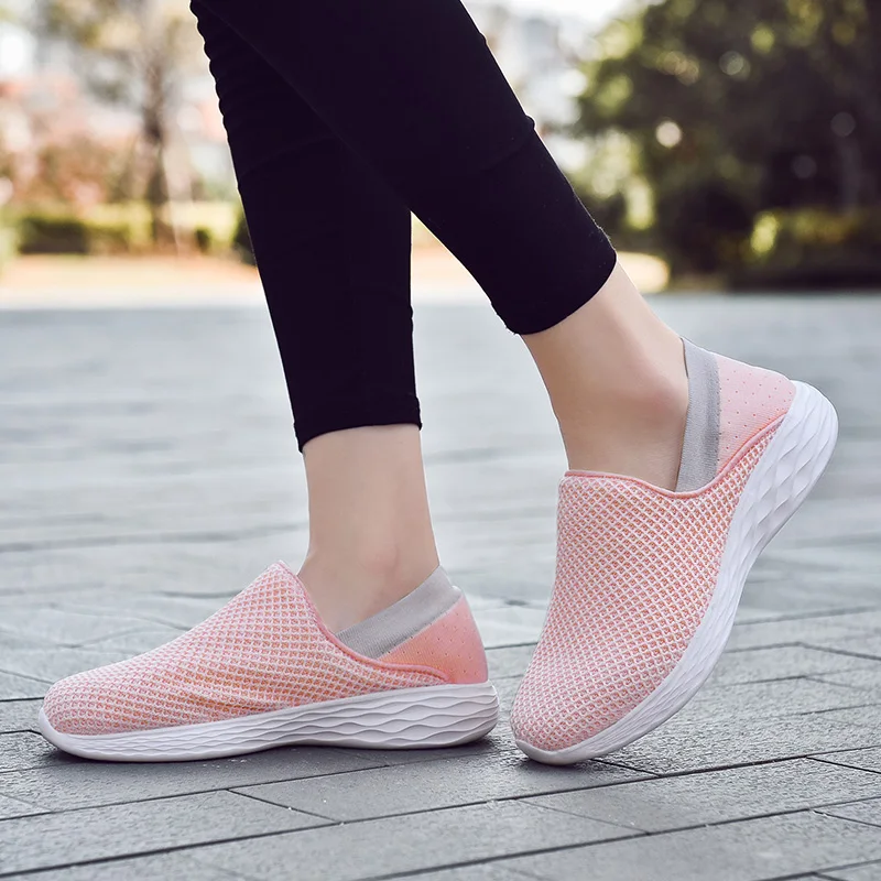 Men Women Comfortable Casual Legging Lazy Flats Outdoor Soft Mesh Sneakers Walking Shoes Driving Shoes