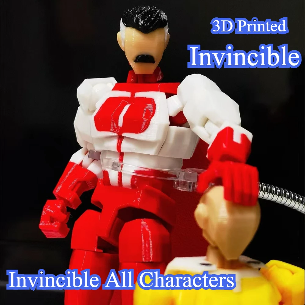 Фото 3D-печатная фигурка Blue-Masked Invincible T13 Dummy13 с множеством подвижных суставов, изменяющая форму, настраиваемая игрушка-подарок №1