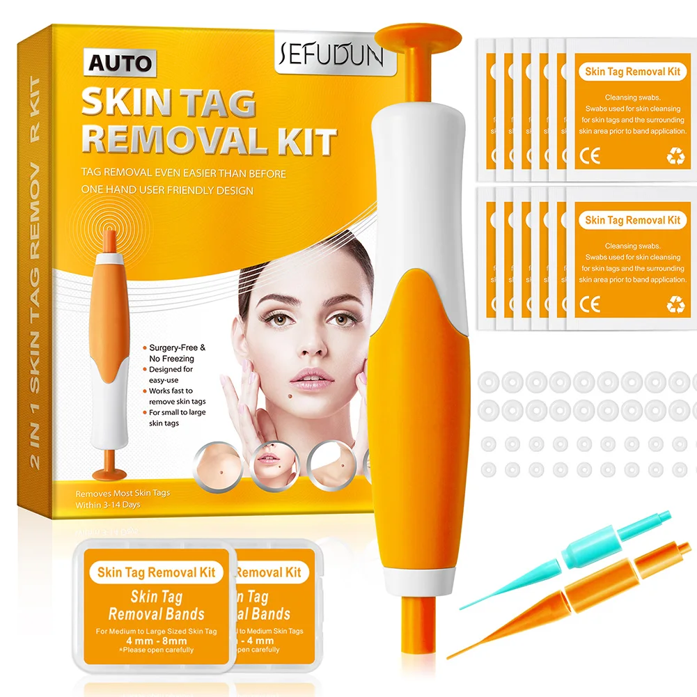 

Auto Skin Tag Remover Kit Home Use Painless Mole Wart Corn Removal Tool Skin Tag Treatment Tool Skin Care Beauty Equipment Tool