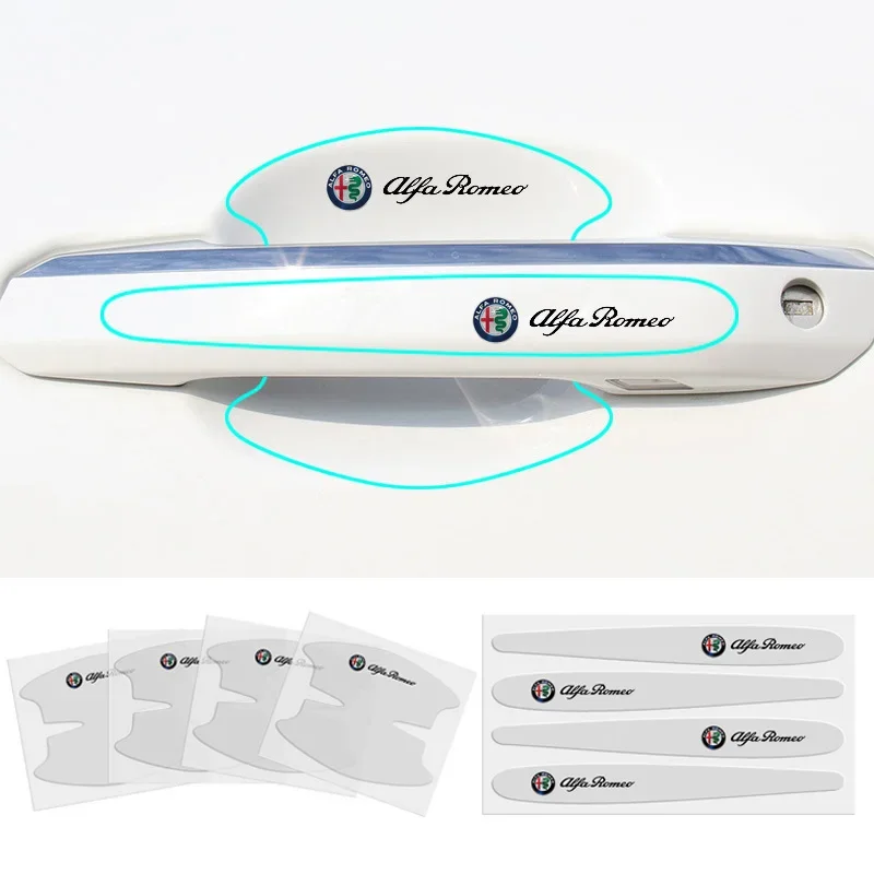 Защитные наклейки на дверную ручку пленка от царапин для Brera Spider Giulietta 155 159 Mito Giulia