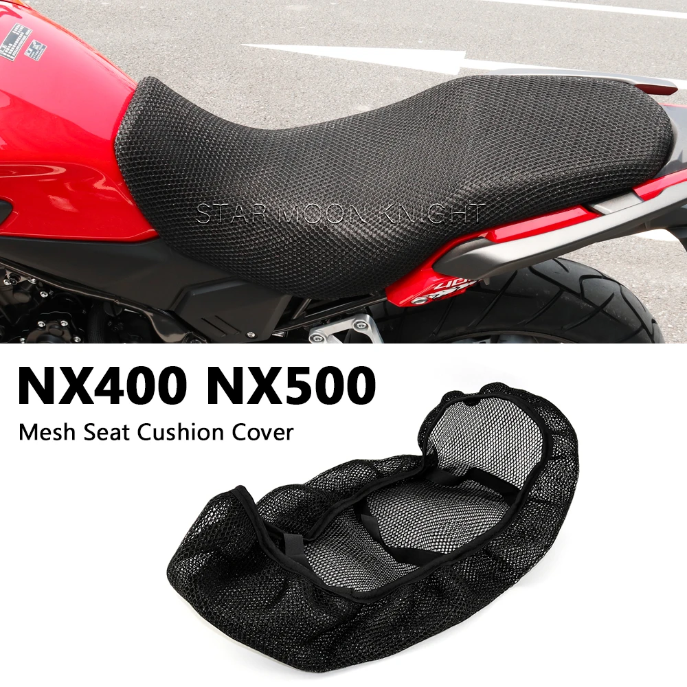 Фото Мотоциклетные аксессуары, защитная подушка, чехол на сиденье для Honda NX 500 400 NX500 NX400, нейлоновая ткань, дышащее седло, чехол на сиденье №1