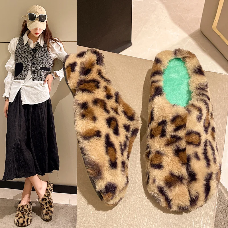 

Шлепанцы женские на квадратном каблуке, искусственные сланцы, квадратный каблук, модная обувь с закрытым носком, роскошная плюшевая ткань, ...