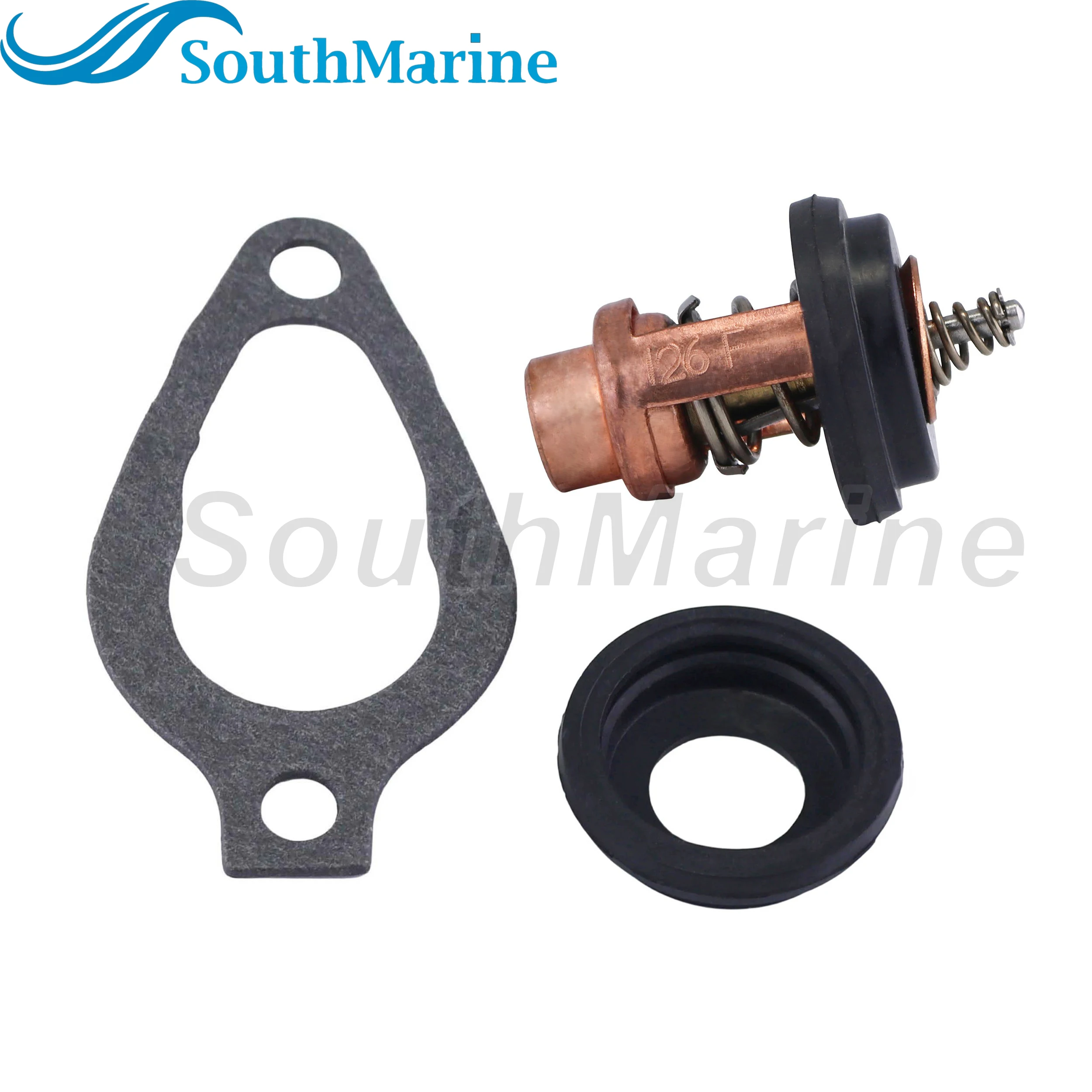 Фото Термостат для лодочного двигателя Mercury Marine 2, 2.5, 3.5, 4, 5, 6, 25, 30 л.с., номера 804540, 8M0228409, 18-3638, 3H6010300M, для Nissan Toha №1