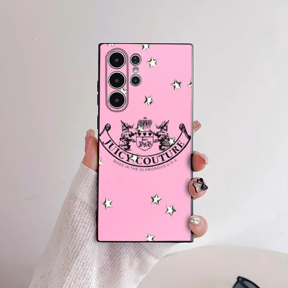 Чехол для телефона Juicy Couture Samsung Galaxy S25 S24 S22 S23 Ultra S21 S20 Plus 5G матовый нескользящий