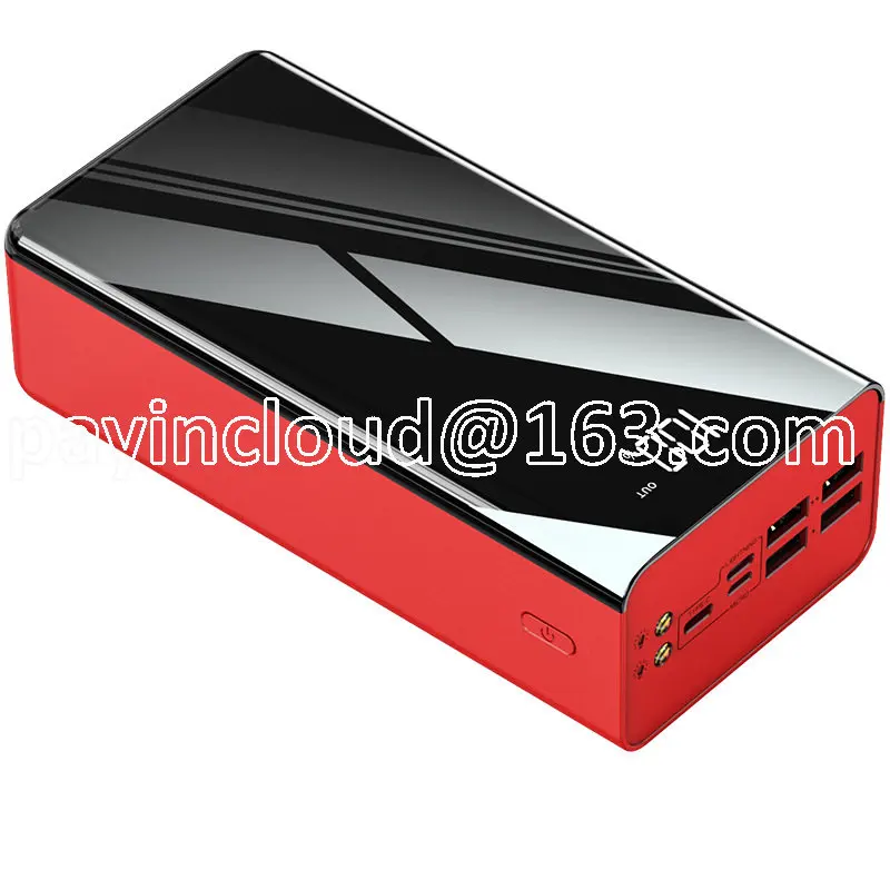 

Поколение большой емкости портативный источник питания 50000 мА 60000 мА цифровой дисплей Быстрая зарядка 10 Вт мобильный источник питания 80000