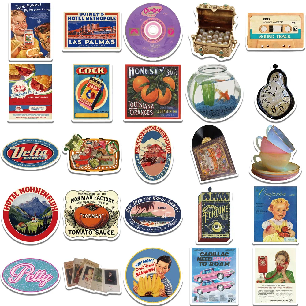 Рисунок 3 - Стикеры в стиле ретро с ностальгическим