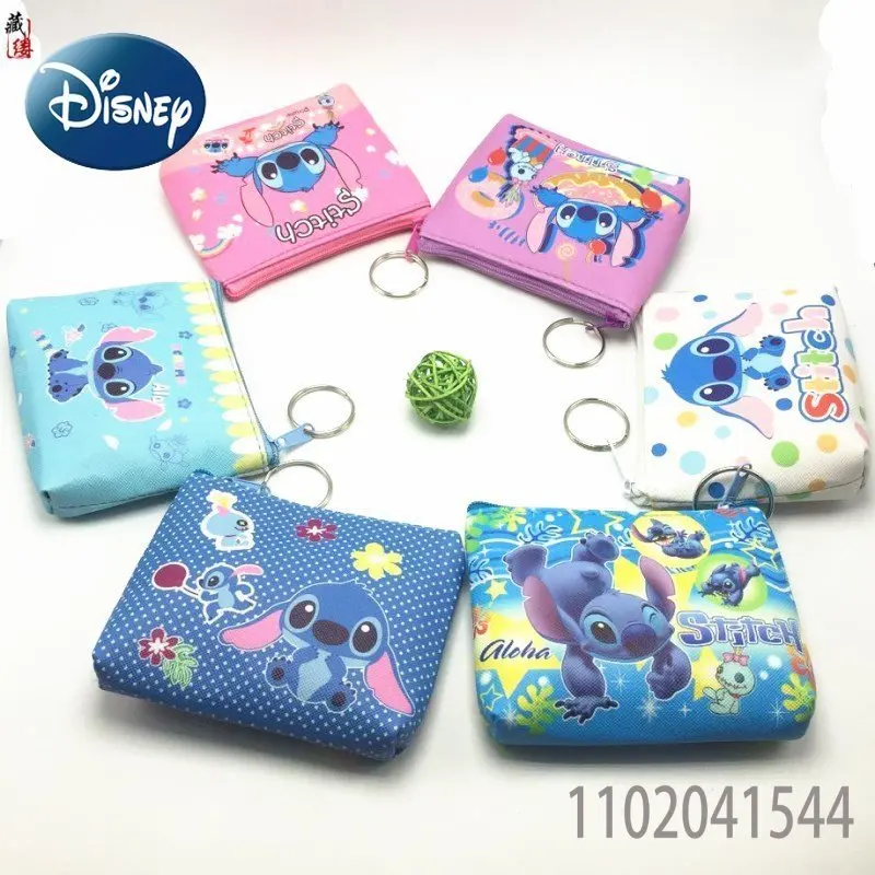

1PCS Disney Coin Purse Stitch Wallet for Men Women Girl Kids Cute Cartoon Wallet Unisex Random Color PU Material Free Shipping
