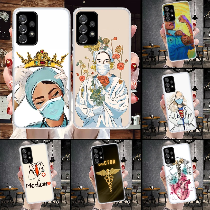 Медицинский чехол для телефона Samsung Galaxy A71 A51 A41 A31 A21S A11 A70 A50 A40 A30 A20E A10S A20S A6 A7 A8 A9 + Soft C