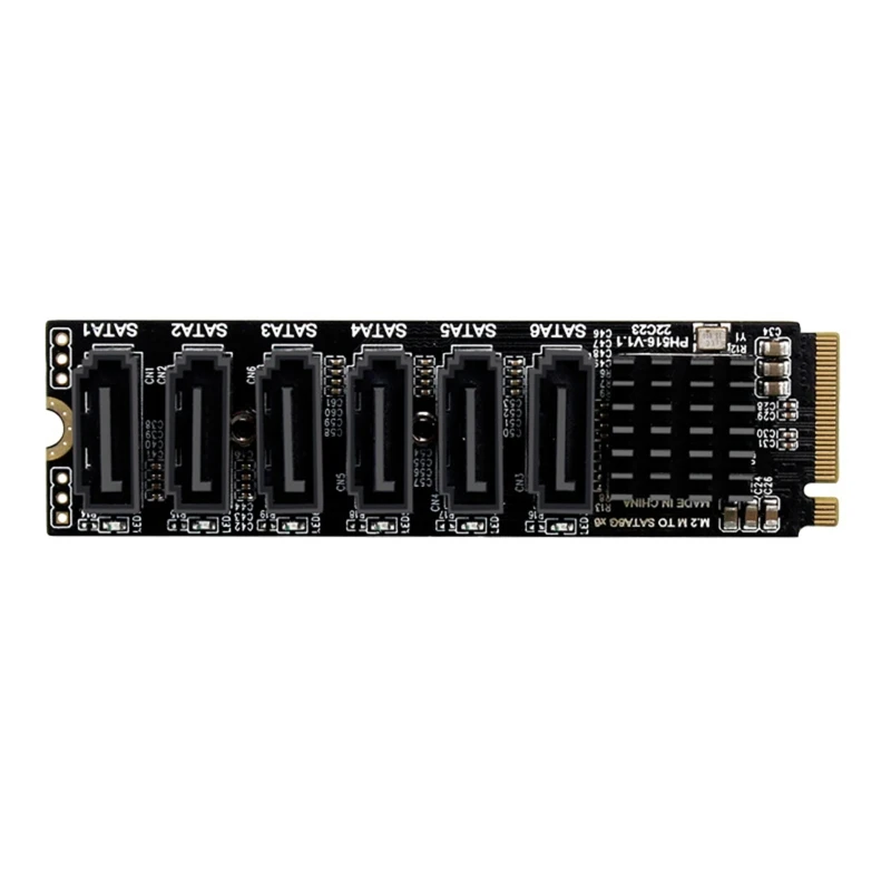 

H7EC 6 портов PCIE для контроллера, внутренняя плата расширения PCIE для адаптера, конвертер для поддержки настольного ПК