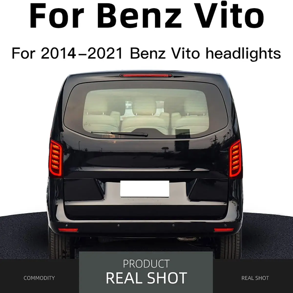 Задние светодиодные фонарики в сборе, для Mercedes Benz V-Class, v447, V250, V260, V260L, 2014-2021, последовательный сигнал поворота