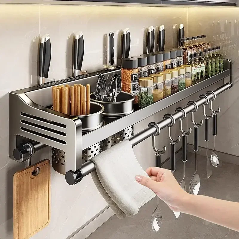 Нож для приправ из кованого железа подставка ложек без перфорации