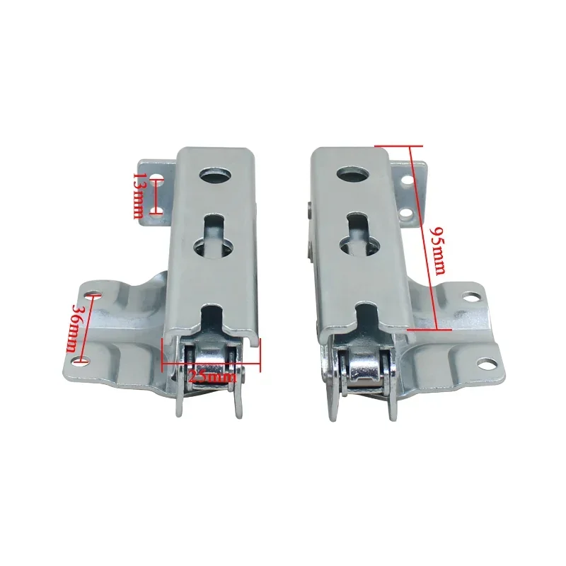 Фото 1 пара петлей для дверей холодильника с морозильной камерой для Siemens Bosch, встроенные плоские петли для холодильника №2