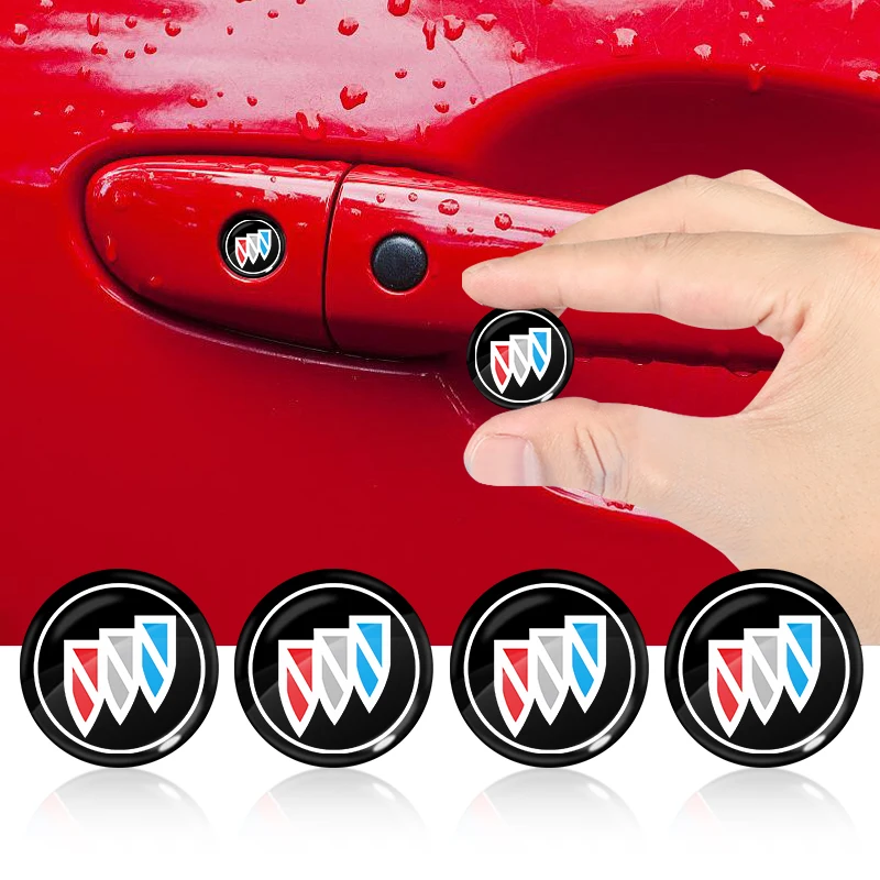 

4pcs Car Lock Keyhole Sticker Car Key Sticker For Buick Regal 2017 2018 V8 Park Avenue Encore Riviera Lacrosse Enclave Envision