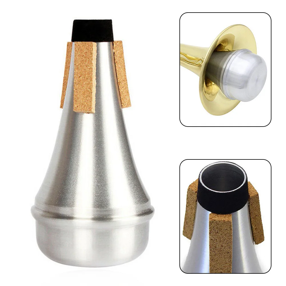 

1pc Aluminium Trumpets Mute Silencer Practice Beginner Light-Weight Trumpet Tool For Most Jazz Musicians Brass Instruments Parts