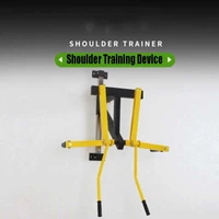 home gym arm and shoulder trainer muscle fitness shoulder lift machine wall mounted gym shoulder trainer with barbell piece