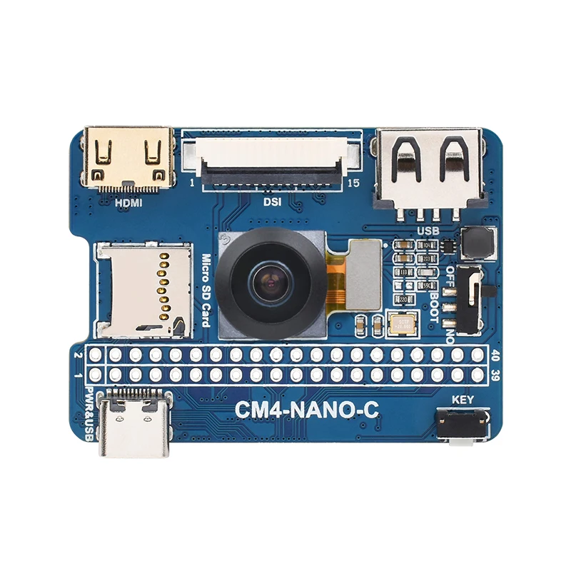 Базовая плата Nano (C) для компьютера Raspberry Pi 4 Lite/eMMC такого же размера как CM4