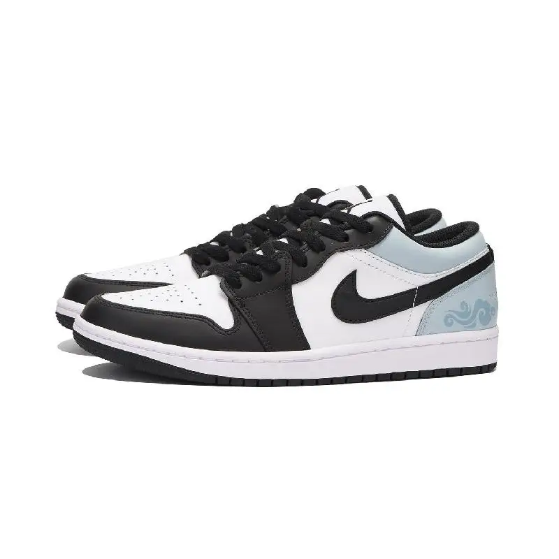 【Настроить】Винтажные баскетбольные кроссовки Air Jordan 1 мужские черные с низким