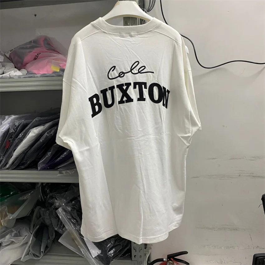 

Patch Embroidered Cole Buxton T-Shirt Men Women 1:1 High Quality Royal Blue Brown Black White CB Tee Top Tag y2k