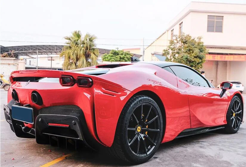 Высокое качество настоящее сухое углеродное волокно для Ferrari SF90 2020 2021 2022 2023