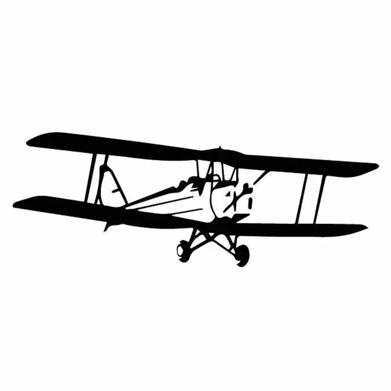 

Крутой самолет, изысканные наклейки, украшение на окно автомобиля, персонализированные водонепроницаемые наклейки из ПВХ, черный/белый, 16 см * 6 см
