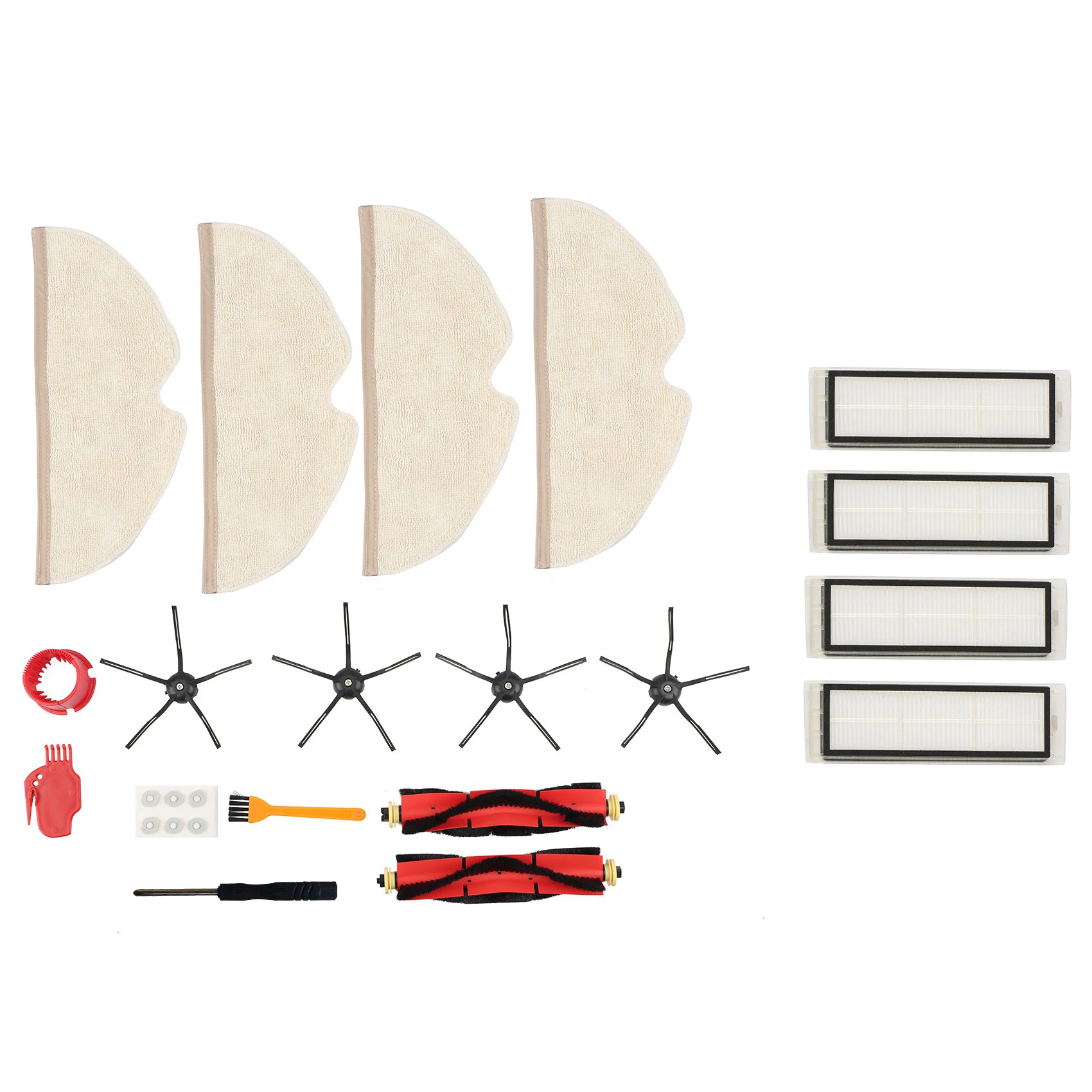 

24 PCS Accessory Kit For Xiaomi Mi Robot Roborock S50 S51 S5 S6 E25 E20 E35 Mijia Robotic Vacuum Cleaner Replacement