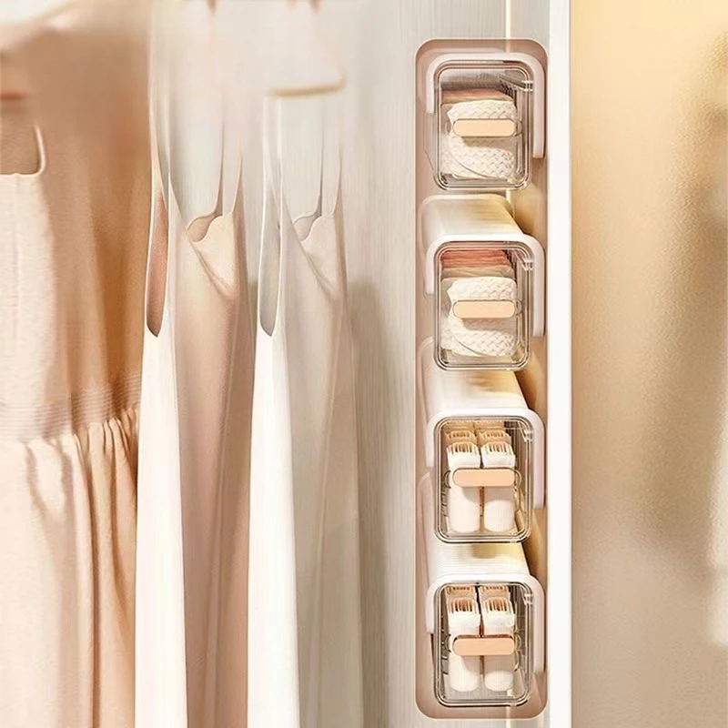 Ящик для хранения носков Стильная коробка нижнего белья Настенная подвесная