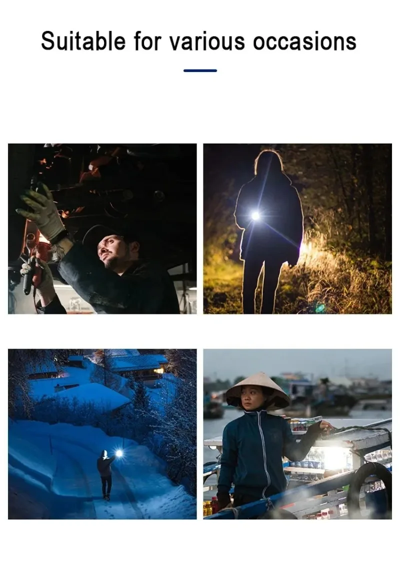 Q5 светодиодный мини-фонарик со встроенной батареей фонарик встроенным