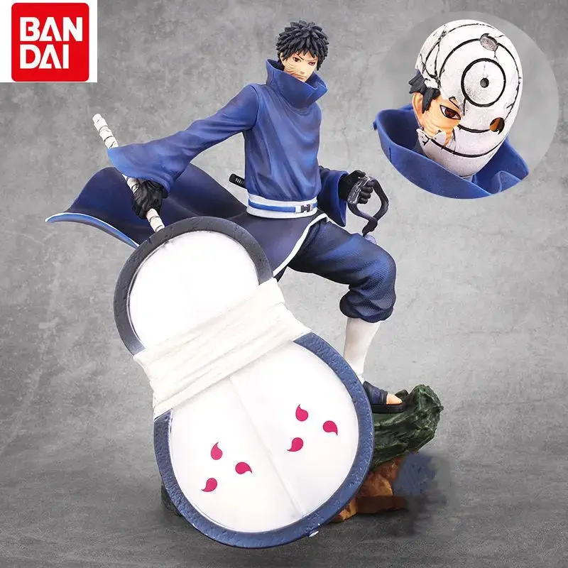 

2022 Cartoon Naruto Anime Two-Headed Fighting Version Uchiha Obito PVC Swingable Figure Toy Brinkdos 26cm Decoration