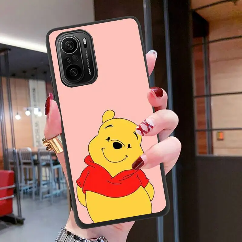 Cute Cartoon Pooh Bear Phone Case Silicone soft for Redmi 9A 8A Note 11 10 9 8 8T Redmi 9 K20 K30 K40 Pro Max