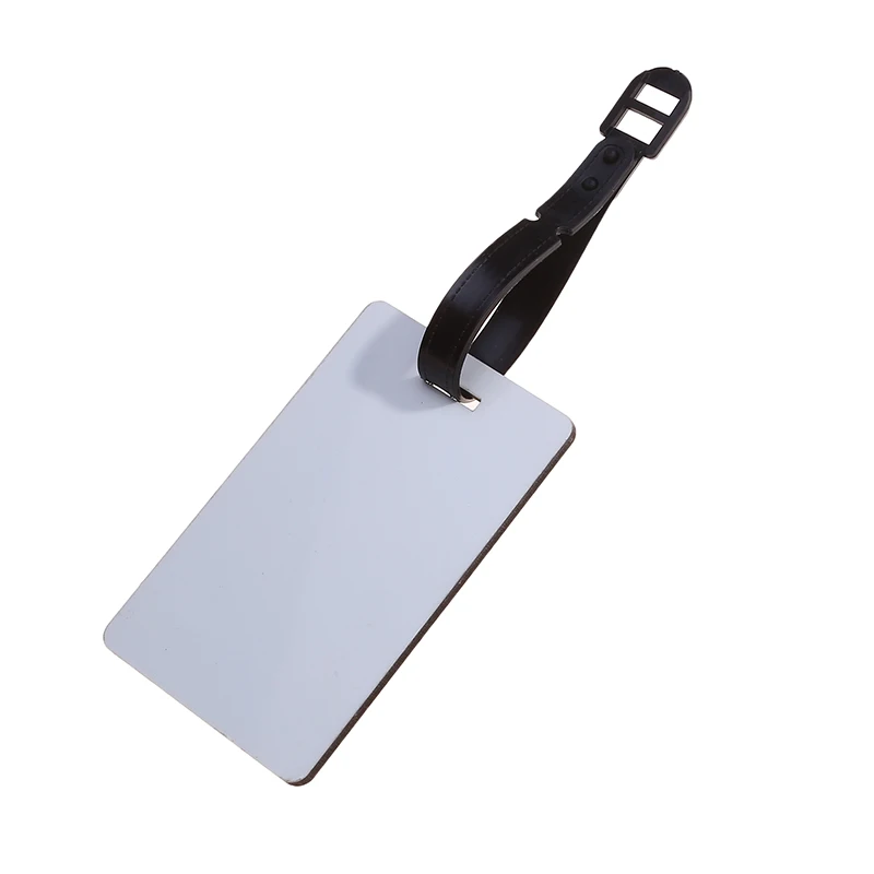 Двусторонняя сублимационная пустая бирка для багажа с именем идентификационная