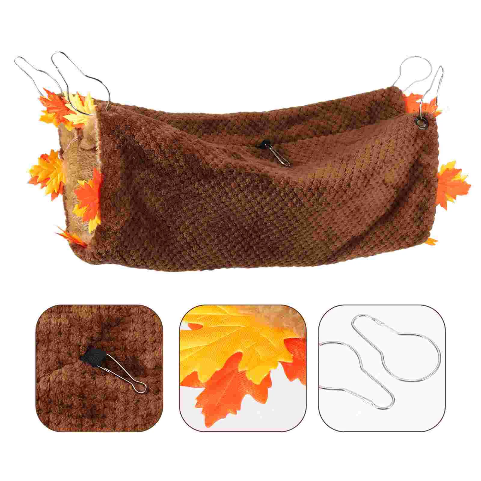 

Hamster Tube Tunnel Hideout Bed Guinea Corner Cage Hideaway Housepet Hammock Playhouse Plushanimals Sleeping Triangular