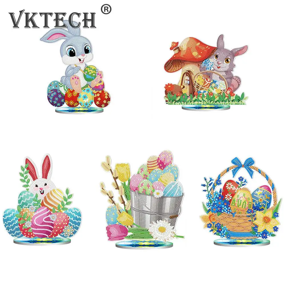 

Алмазная живопись 5D, настольное украшение, сделай сам, Пасхальная мозаика, Набор для творчества, Рождественская елка, украшение для дома