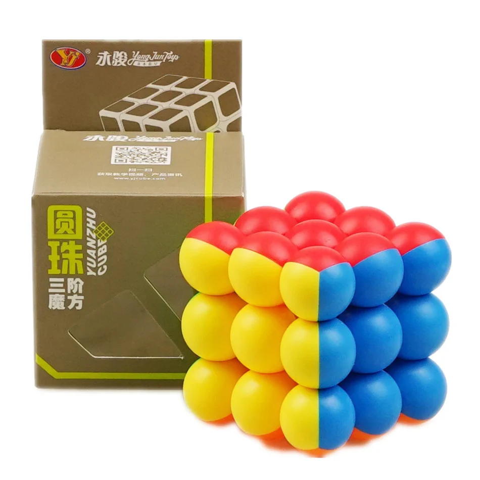 

YJ Ball Magic Cubes Professional 3x3x3 6CM Ball Magic Cubes Twist Puzzle Toys for Children Gift Educational Toy