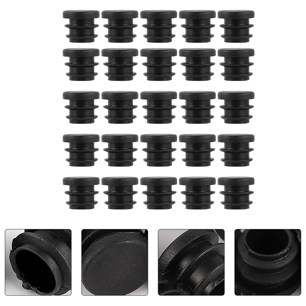 

100Pcs Tube Bung 20mm Blanking End Caps Round Furniture Leg Insert Plug