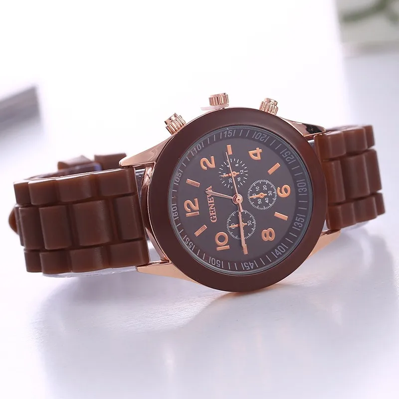 Women's Korean Version, Fashionable And Beautiful, Multi-color Jelly Silicone, Versatile, Student Casual Watch, Gift Giving Arti