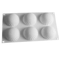 Silicone Cake Mould Twisted Half Sphere Jelly Mousse Make Round Mould DIY Chocolate Baking Pan Kitchen Cake Baking Tools