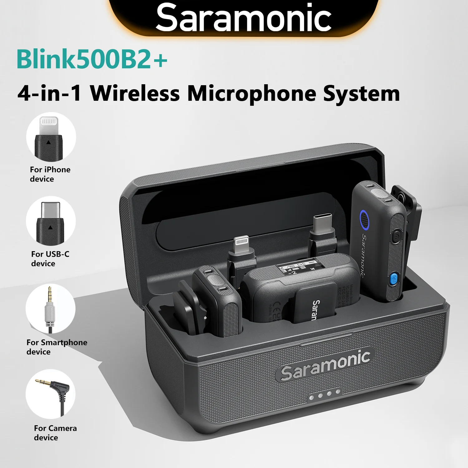 Беспроводной петличный микрофон Saramonic Blink500B2 + для камеры ...