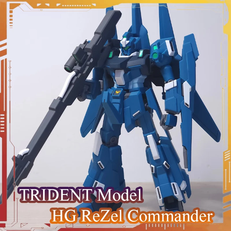 Фото Фигурка TRIDENT Model HGUC ReZel Commander Type RGZ-95 Unicorn, аниме-фигурка, масштаб 1/144, набор для сборки, подарок на день рождения №1