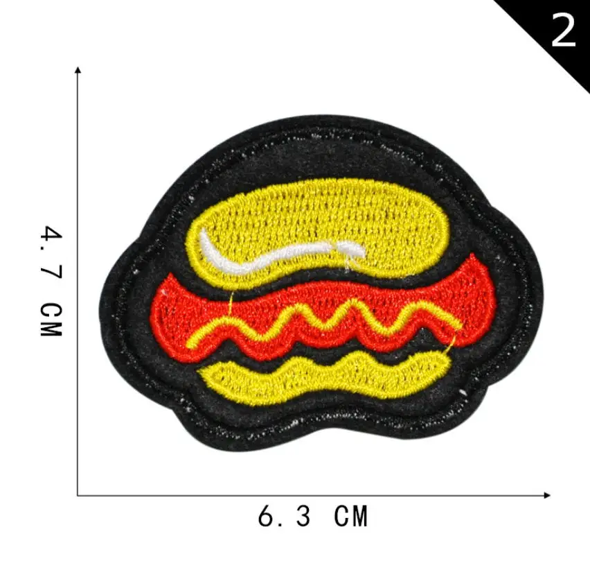 40 скам 10 шт. нашивки для гамбургеров вышитая одежда шляпа сумка материал ремонта