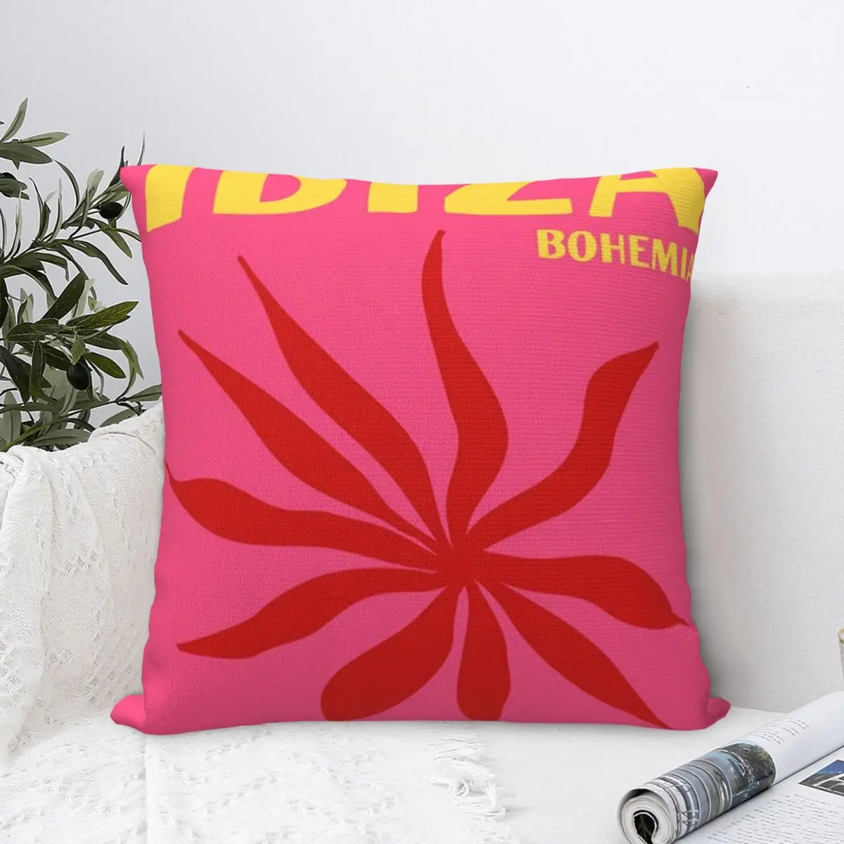 

Квадратная наволочка Ibiza в богемном стиле с принтом, наволочка для подушки, декоративная подушка, декоративная наволочка из полиэстера для ...