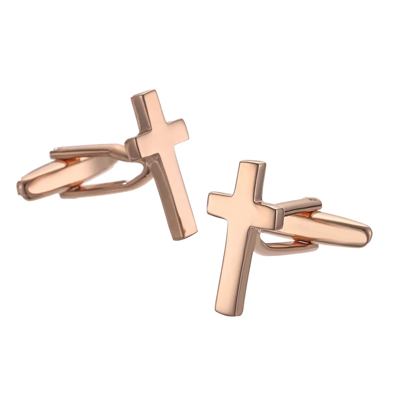 Классические мужские французские запонки для рубашки многоцветные перекрестные