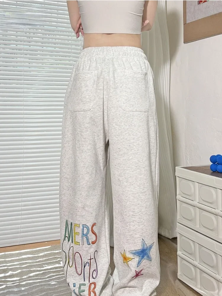HOUZHOU Y2k мешковатые спортивные штаны для бега женские винтажные корейские