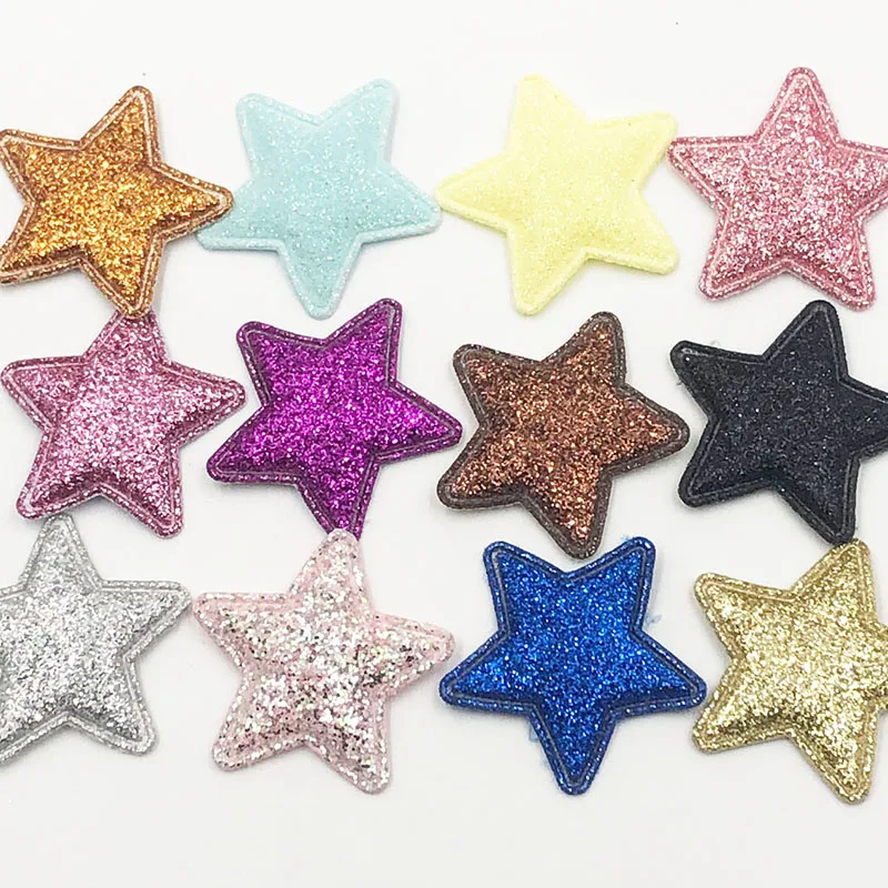 10 шт., смешанные блестящие аппликации в виде сердца, звезд, кролика, бабочки, аксессуары для одежды «сделай сам», свадебные и рождественские украшения A345