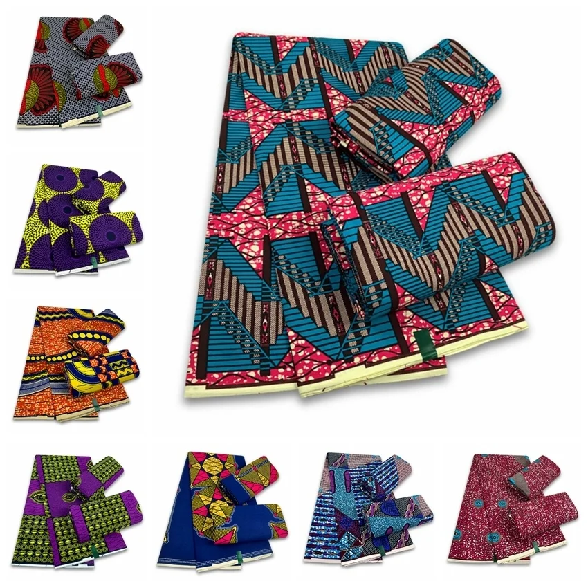 

New 100% Cotton African Original Real Wax Fabric 2022 Veritable Ankara Print Wax Fabric For Wedding Dress Tissue Wedding Dress