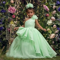 excellent mint toddler flower girl dress birthday wedding party dresses costumes first communion drop shipping